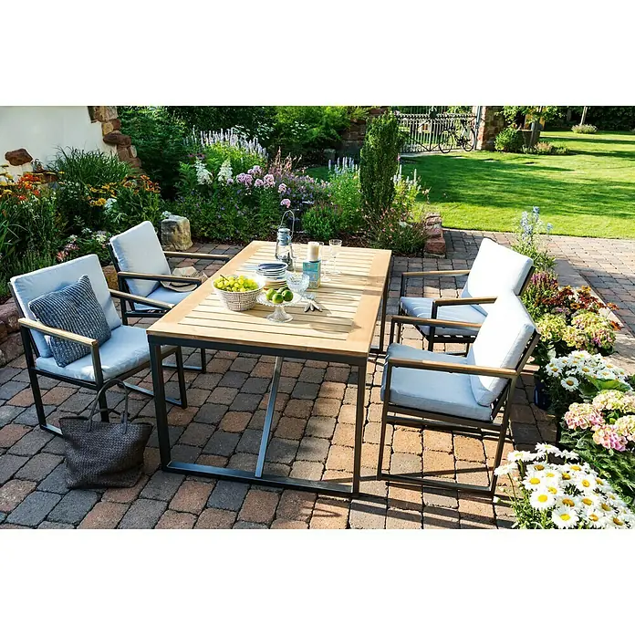 MWH Felino Gartentisch - 160 x 90 cm, Teakholz