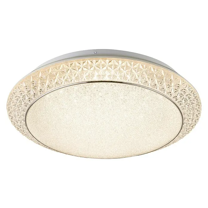 Globo LED-Deckenleuchte rund Ronja - 28 W, Ø x H: 410 mm x 10 cm, Tageslichtweiß - Ansicht von unten