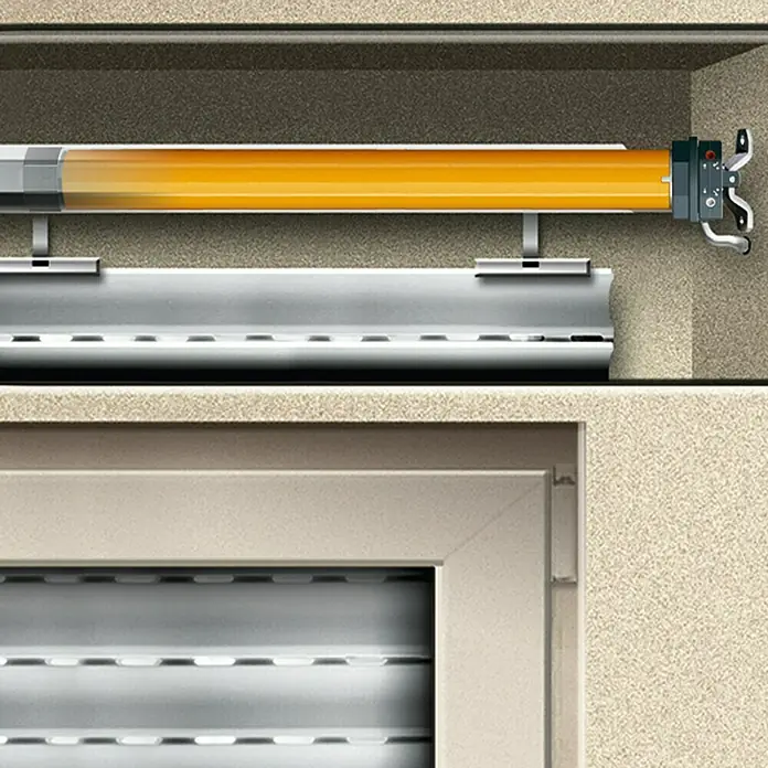 Schellenberg Rohrmotor Maxi Basic 6 - Max. Rollladenfläche: 3 m² bei Kunststoffrollläden, Einbaulänge: 500 mm, Zugkraft: 15 kg