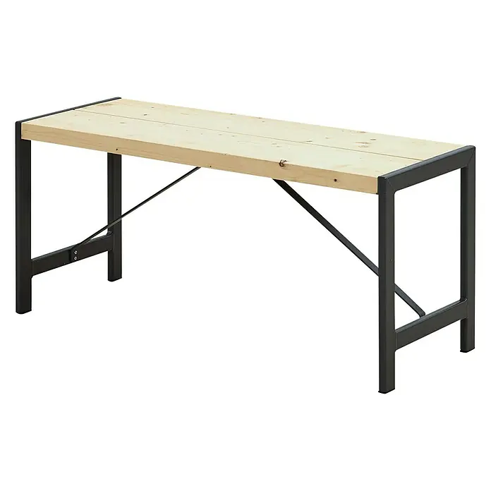 Plus Gartenbank Funkis - Länge: 103 cm, Holz - Rechte Seitenansicht
