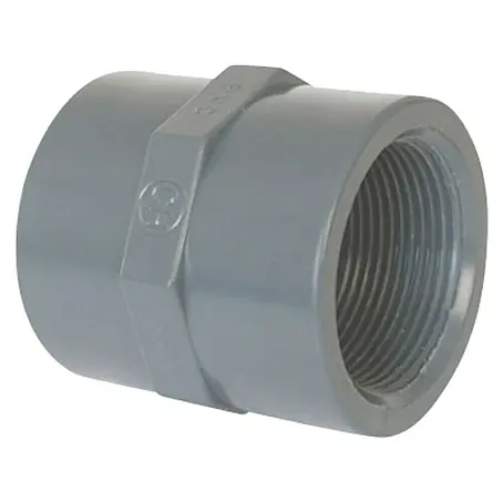 Manguito roscado PVC presión H