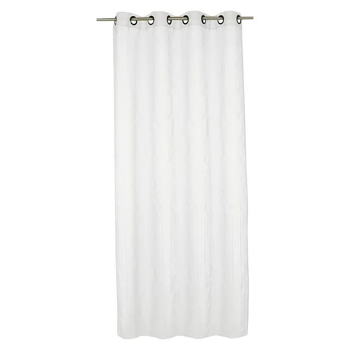 Visillo para ventana Bambou - 140 x 250 cm, 100% poliéster, Blanco