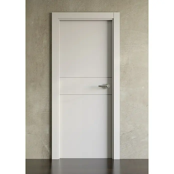 PortStylo Puerta interior Lima - 62,5 x 203 cm, Apertura según normativa: Izquierda, Blanco lacado, Maciza aligerada