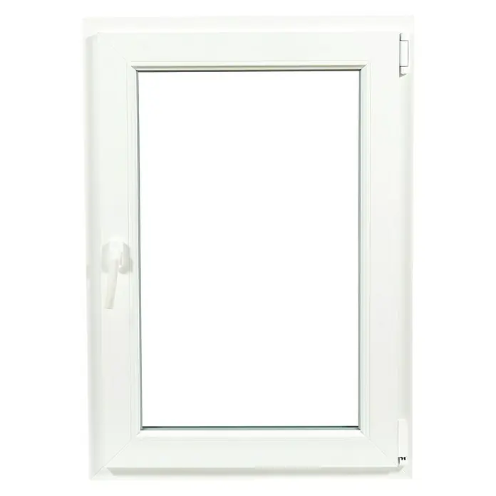 Solid Elements Ventana de PVC 1 hoja practicable-oscilobatiente - 60 x 70 cm, Apertura según normativa: Derecha, Blanco, Sin persiana