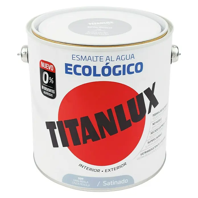 Titanlux Esmalte de color Eco - Gris perla, 2,5 l, Satinado
