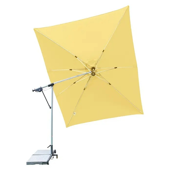 Doppler Sunline Pendelschirm - Gelb, L x B: 298 x 225 cm - Rechte Seitenansicht