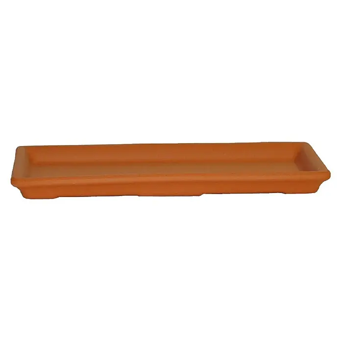Kasten-Untersetzer - 41 x 19 x 3 cm, Naturmaterialien, Tonrot - Vorderansicht