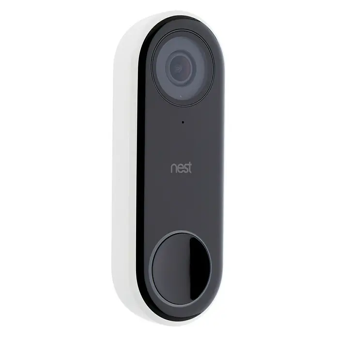 Google Nest Türklingel mit Kamera - Kabelgebunden, Auflösung: 1.600 x 1.200 - Vorderansicht