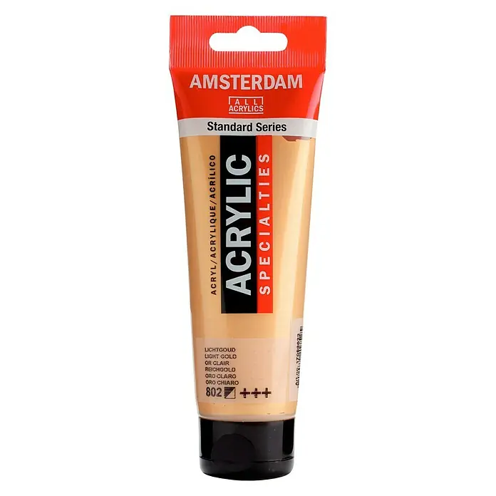 Talens Amsterdam Pintura acrílica Standard - Oro claro, 120 ml, Tubo