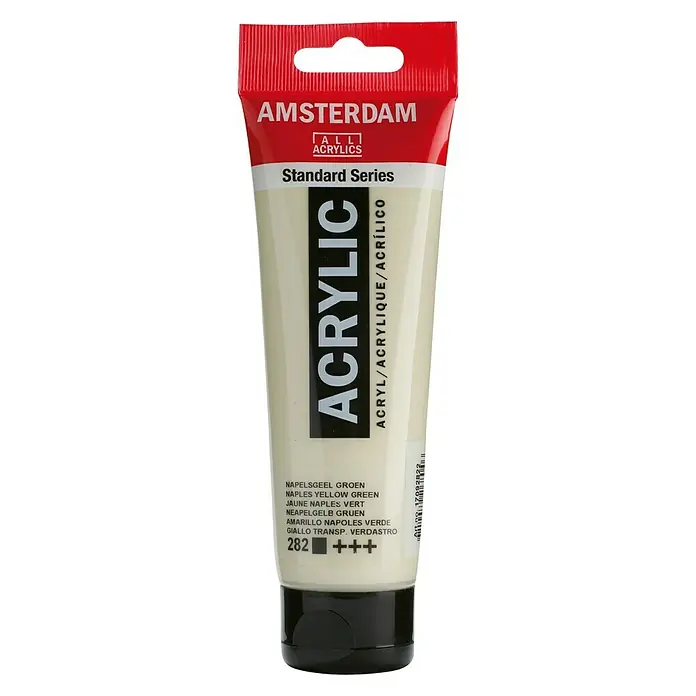 Talens Amsterdam Pintura acrílica Standard - Amarillo Nápoles verde, 120 ml, Tubo