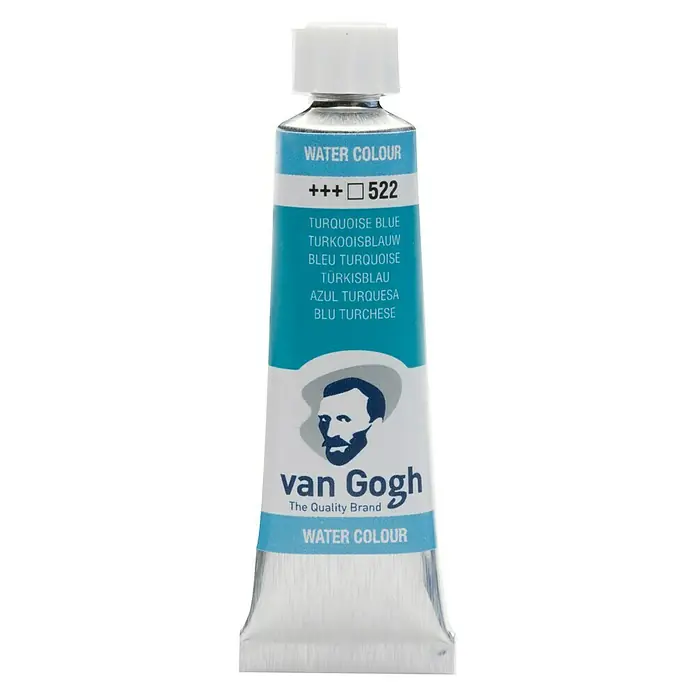 Talens Van Gogh Acuarela - Azul turquesa, 10 ml, Tubo