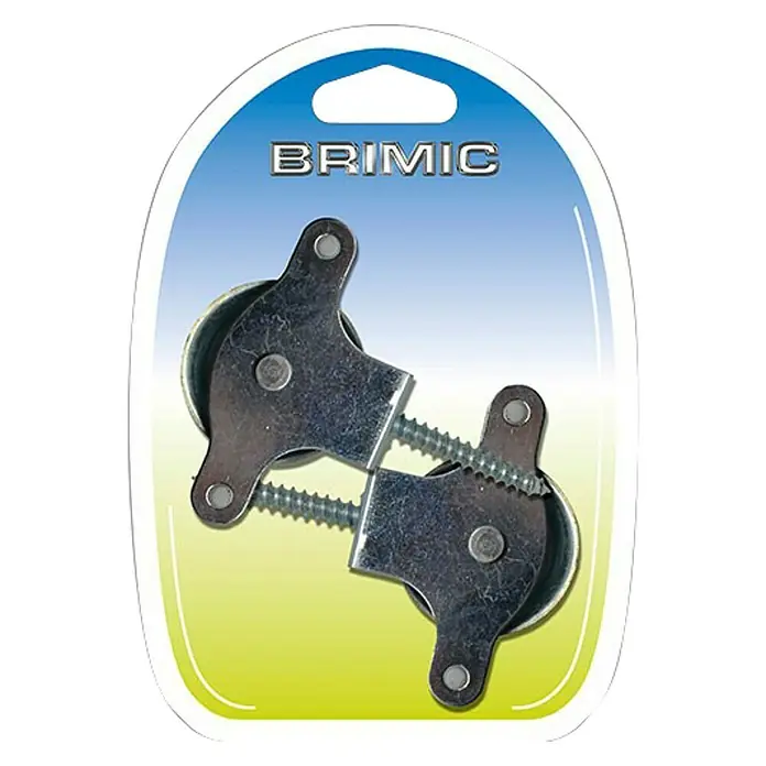 Micel Polea para tender con tornillo - Diámetro: 40 mm, Plástico, 2 ud.