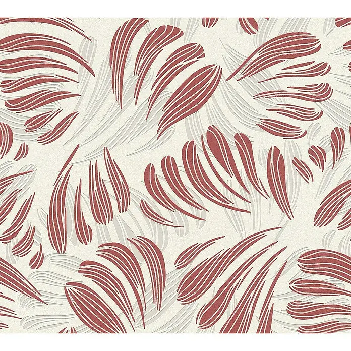 AS Creation Flavour Vliestapete Floralmuster - Rot, Floral, 10,05 x 0,53 m - Detailaufnahme