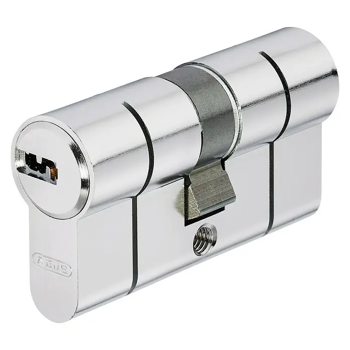 Abus Cilindro de perfil D6PS N 30/30 B - Níquel, Longitud total interior: 30 mm, Longitud total exterior: 30 mm, Número de llaves: 5 ud.