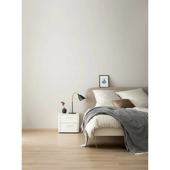SCHÖNER WOHNEN-Farbe Wandfarbe Designfarbe - Sanftes Seidengrau, 2,5 l, Matt - Stimmungsaufnahme