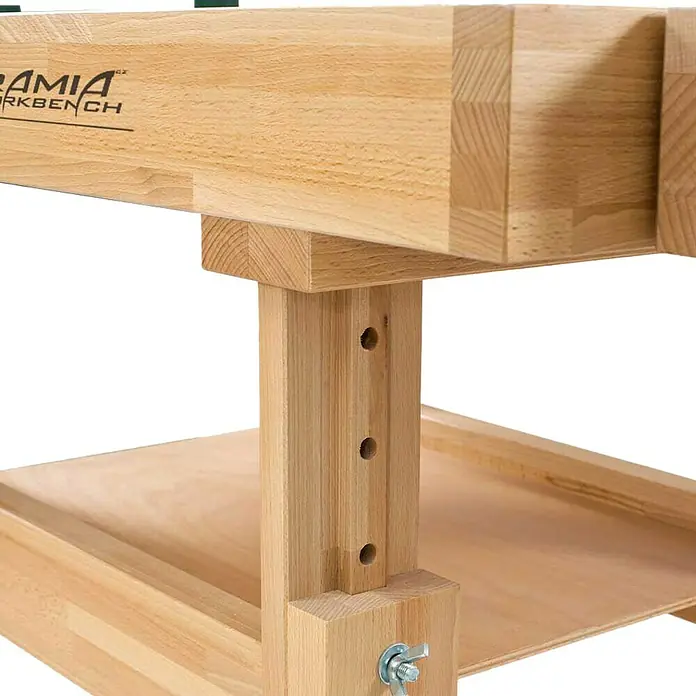 Ramia Werkbank KID´s 1000 - Höhenverstellung: 620 mm - 770 mm, Geeignet für: Kinder von 3 bis 12 Jahren - Detailaufnahme