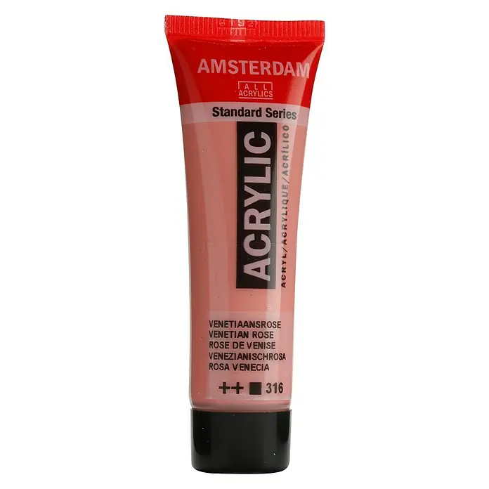 Talens Amsterdam Pintura acrílica Standard - Rosa Venecia, 20 ml, Tubo