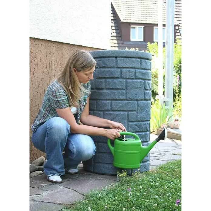 Regentonne Arcado - 230 l, Black Granitfarben - Anwendungsbeispiel