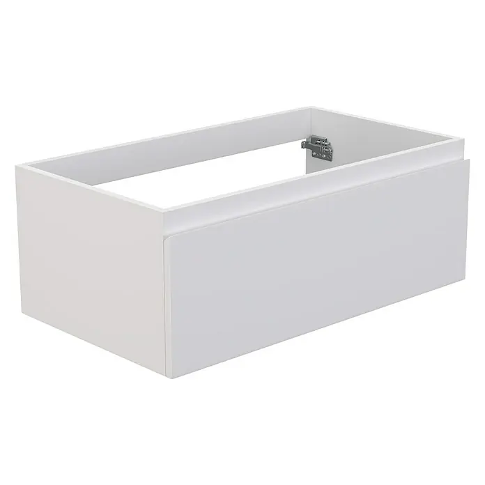 Camargue Espacio Kupaonski ormarić za nasadni umivaonik - 80 x 46 x 30 cm, 1 ladica, Gama bijela mat - Pogled sprijeda