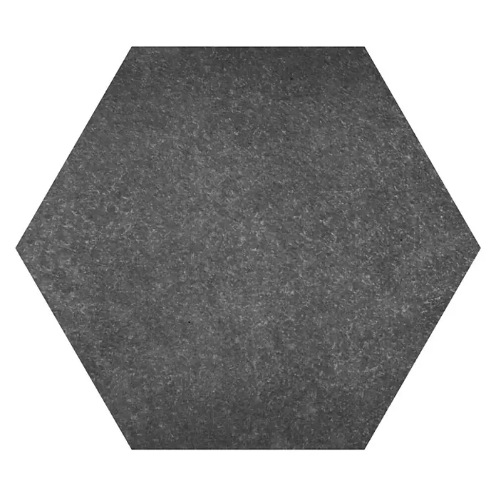 Terrassenfliese Wabe - 59 x 51 x 2 cm, Basaltgrau, Matt