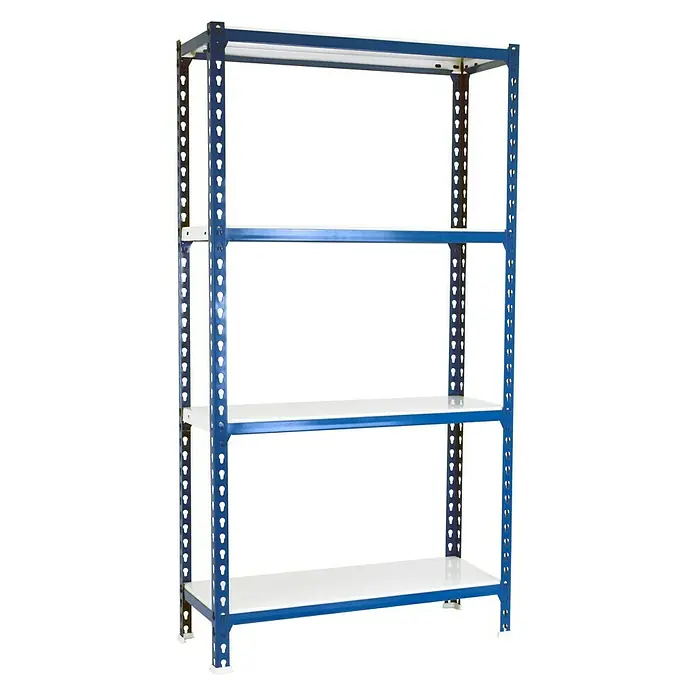 Simonrack Simonclick Estantería metálica Mini - L x An x Al: 50 x 80 x 150 cm, Capacidad de carga: 180 kg/balda, Número de baldas: 4 ud., Azul