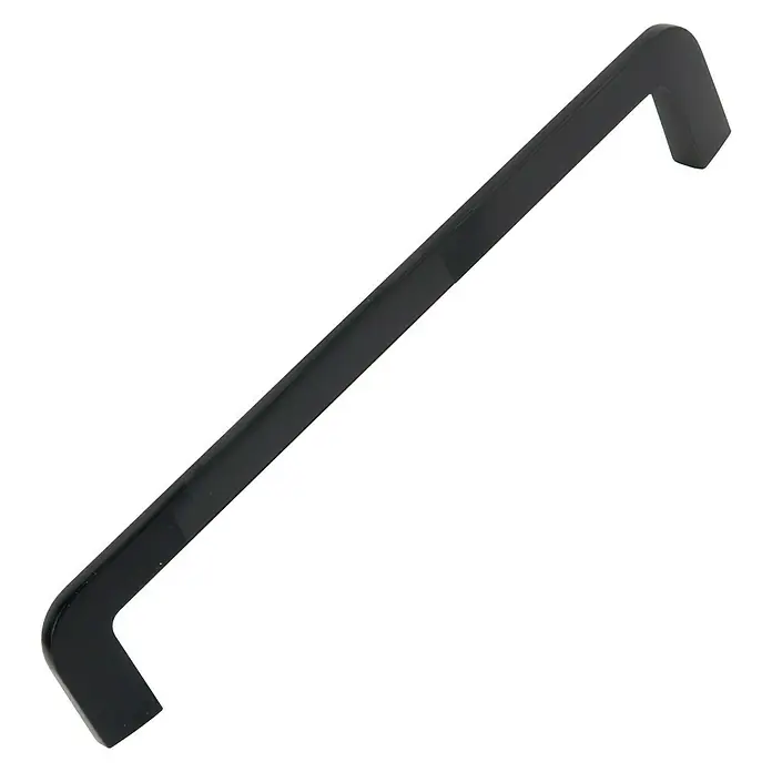 Nesu Tirador para muebles 886022 - L x An x Al: 17,5 x 0,8 x 3,2 cm, Negro, Distancia entre orificios: 160 mm