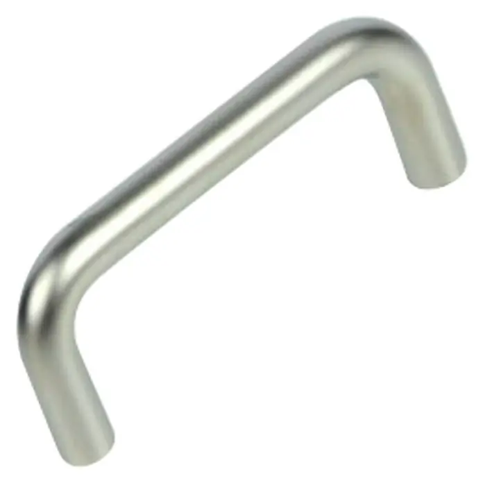 Nesu Tirador para muebles 64402 - L x An x Al: 7,2 x 2,8 x 0,8 cm, Acero, Niquelado, Níquel, Distancia entre orificios: 64 mm