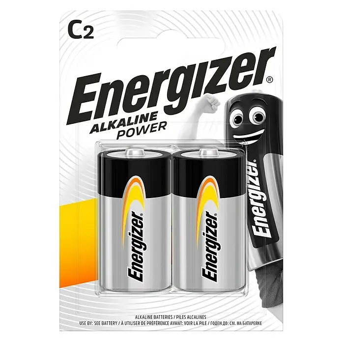 Energizer Batterie - Alkali-Mangan, Baby C, 2 Stk.