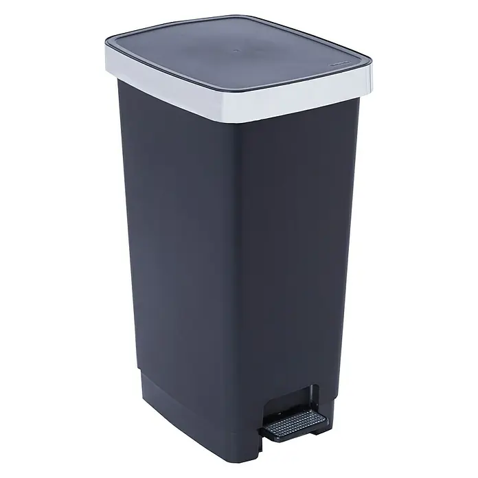 Cubo con pedal Ring Bin - 40 l, Negro, Polipropileno