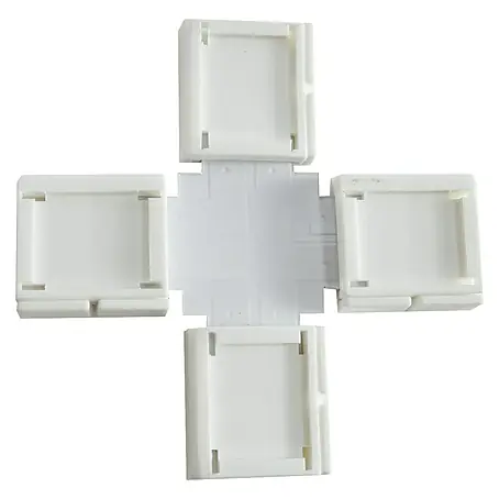 Alverlamp  Conector en X para tiras LED