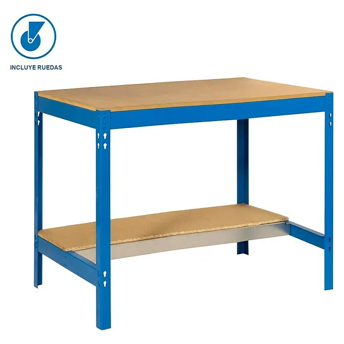Simonrack Simonwork Banco de trabajo BT0 Mobile - L x An x Al: 61 x 90 x 95 cm, Capacidad de carga: 280 kg, Azul