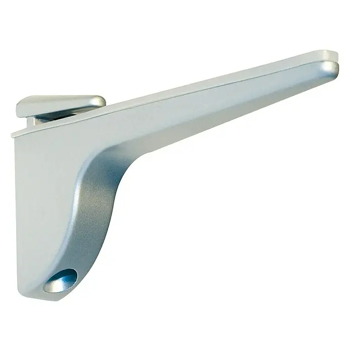 Format Wandregalhalter Pinocchio - L x B x H: 13 x 6,5 x 2,5 cm, Silber - Vorderansicht