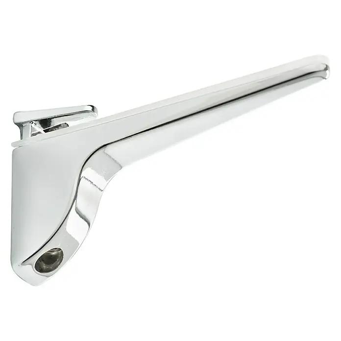 Format Wandregalhalter Pinocchio - L x B x H: 13 x 6,5 x 2,5 cm, Chrom - Vorderansicht