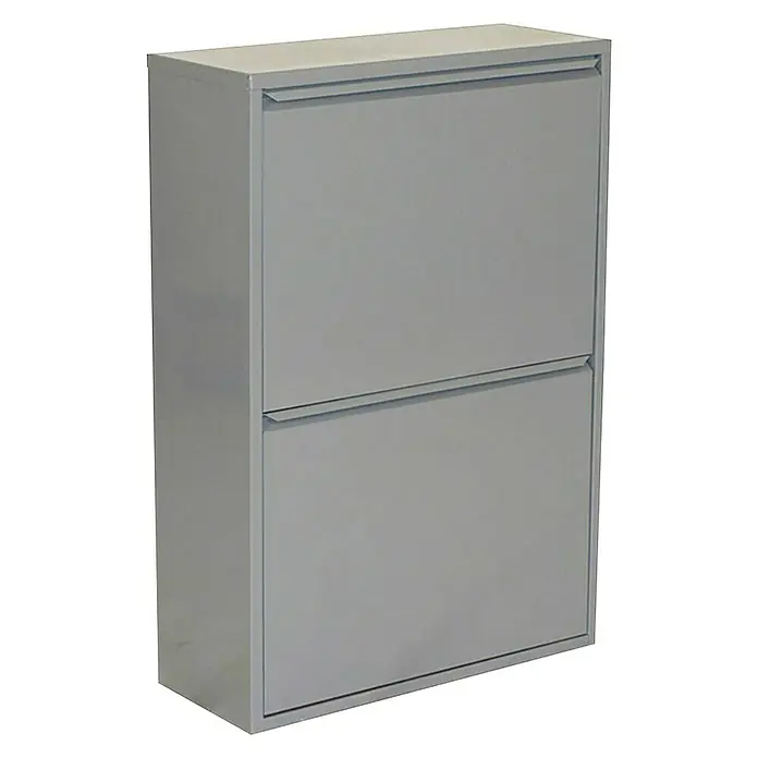 Simonrack Armario auxiliar - L x An x Al: 25 x 63 x 92 cm, Compartimentos con 4 cubetas extraíbles, Gris oscuro