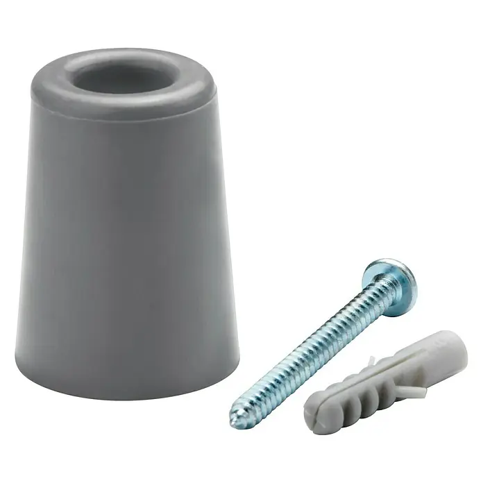 Inofix Tope de puerta 3047 - Caucho macizo, Gris