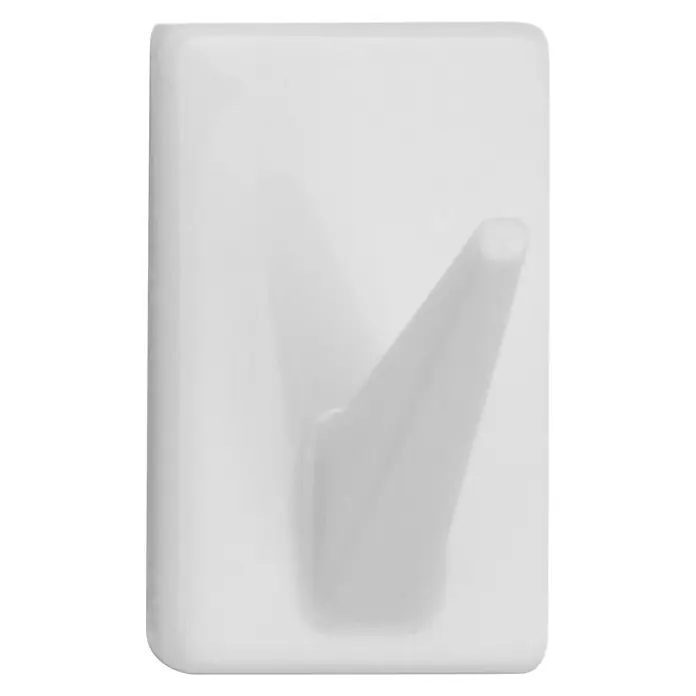 Inofix Colgador adhesivo 2075 - 4 ud., Blanco, Rectangular