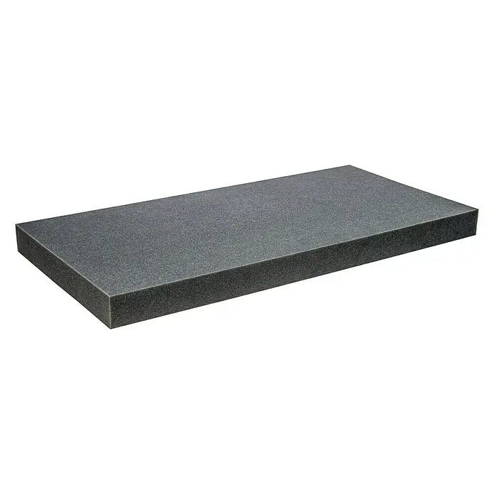 Schaumstoff PU-Platte - 100 x 50 x 7 cm, PU-Schaum - Vorderansicht