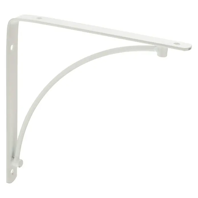 Rei Escuadra de soporte 1461 - Blanco, L x An x Al: 20 x 20 x 2 cm, Carga soportada: 30 kg, Acero