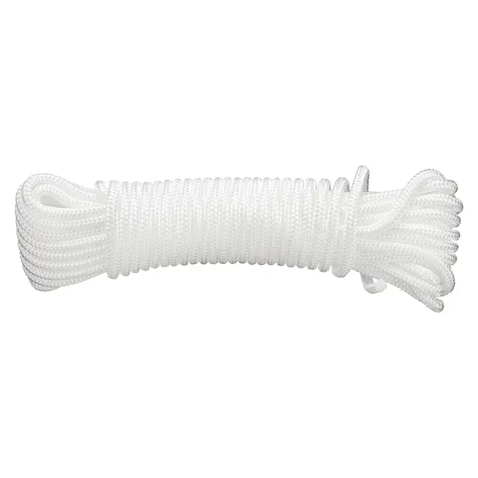 Cordel de polipropileno DY2702834 - Ø x L: 2,75 mm x 20 m, Polipropileno, Blanco, Trenzado (16 veces)