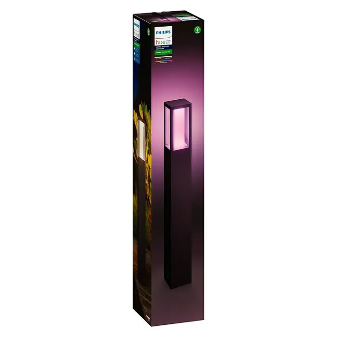 Philips Hue LED-Wegeleuchte White & Color Ambiance Impress - 77 cm, Aluminium, Lichtfarbe: Mehrfarbig