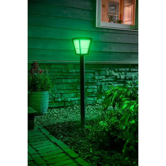 Philips Hue LED-Außenwegleuchte White & Color Ambiance Econic - 1-flammig, 15 W, Lichtfarbe: Mehrfarbig, IP44