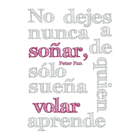 Adhesivos decorativos textos: Volar - Soñar
