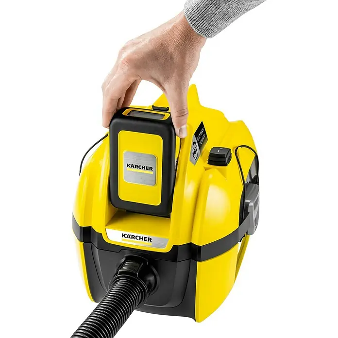 Kärcher Akku-Staubsauger WD 1 Compact Battery Set - 18 V, 1 Akku, Behältervolumen: 7 l, Kapazität: 2,5 Ah
