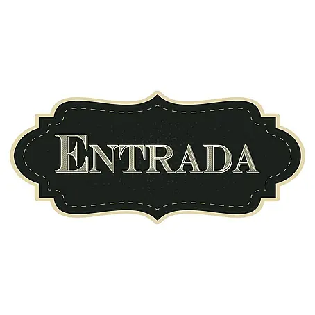 Adhesivos decorativos Entrada Salida vintage