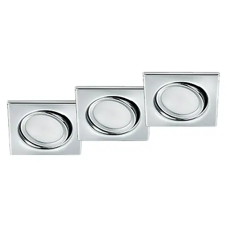 Trio Lighting  Set de focos LED empotrables Rila cuadrado