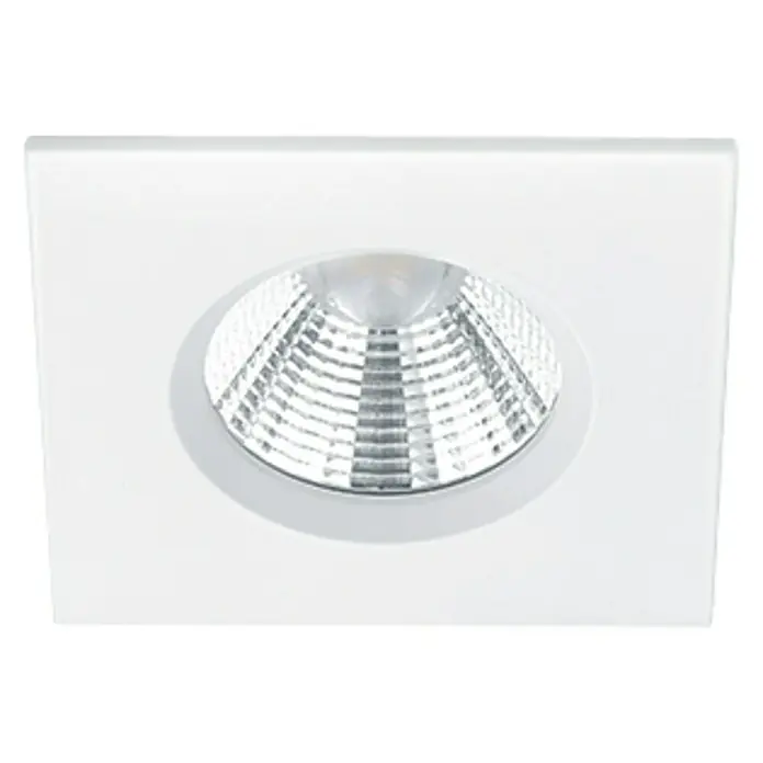 Trio Lighting Foco LED empotrable Zagros cuadrado - 5,5 W, Color de luz: Blanco cálido, Blanco