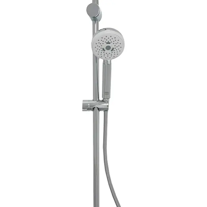 Hansgrohe MyClub Sistema de ducha 180 - Con grifo termostático, Distancia entre orificios: 75 cm - 85 cm, Número de tipos de chorro: 3 ud., Cromo