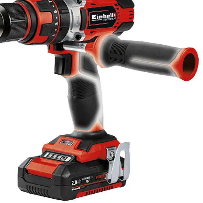 Einhell Power X-Change Akku-Schlagbohrschrauber TE-CD 18/48 Li-i - 18 V, 2 Akkus, 2 Ah, Leerlaufdrehzahl: 0 U/min - 1.500 U/min