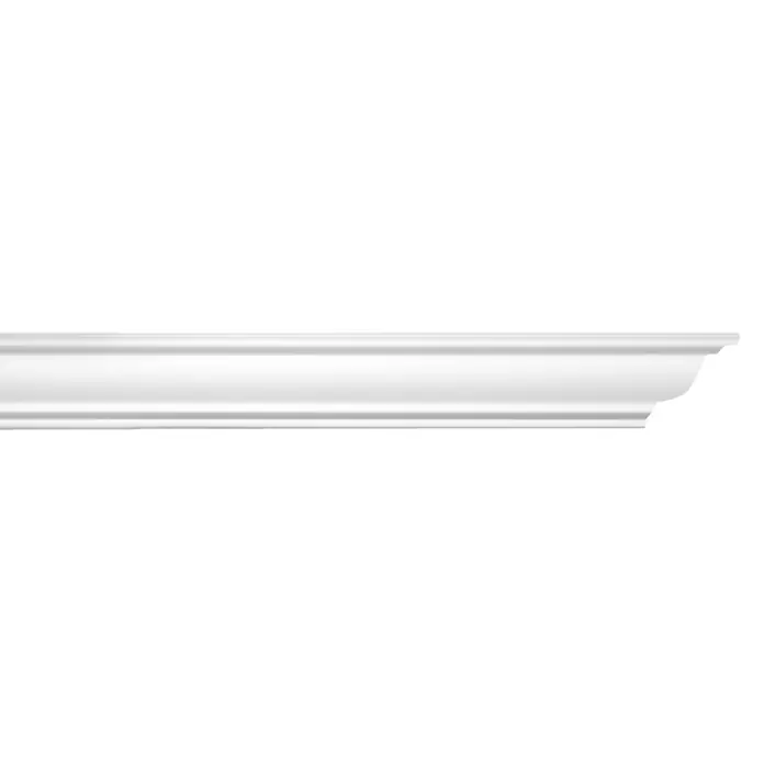 Zierprofil Modern JO - 200 x 4,5 x 4,5 cm, Extrudiertes Polystyrol (XPS) - Vorderansicht