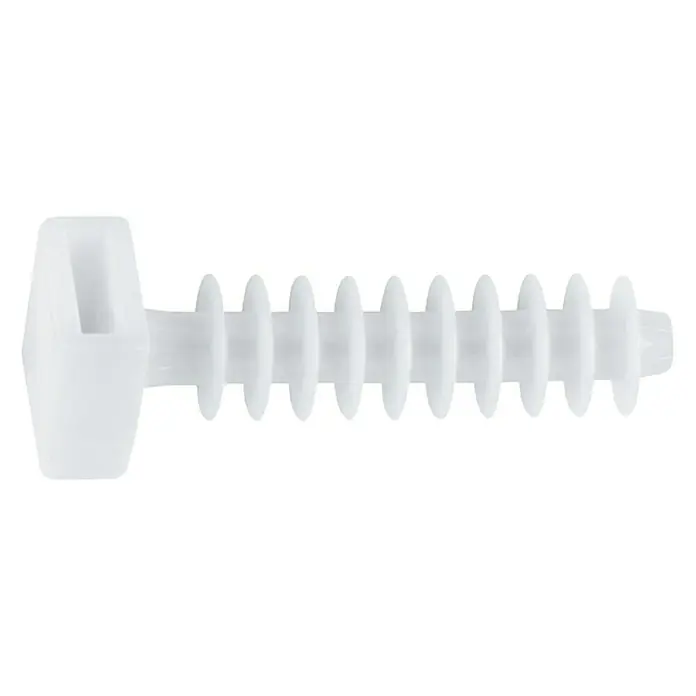Index Taco con pasador para bridas - 8 mm, Blanco, 100 uds.